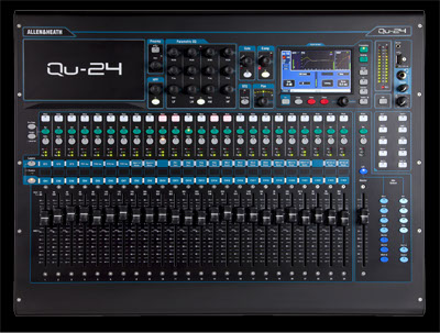 Allen and Heath QU24 for hire or rental in Scotland and the UK from BLACKBOX Pro Audio