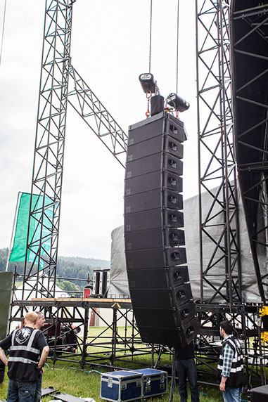 d&b J Series Line Array for hire or rental in Scotland and the UK from BLACKBOX Pro Audio