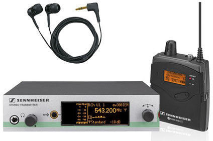 Sennheiser EW300 IEM Systems for hire or rental in Scotland and the UK from BLACKBOX Pro Audio